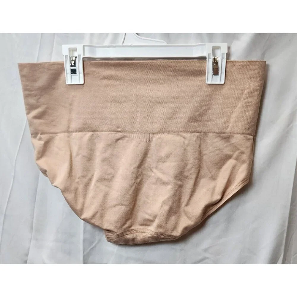 NWOT Jockey Women's Beige High-Waisted Shapewear Briefs Underwear Size L